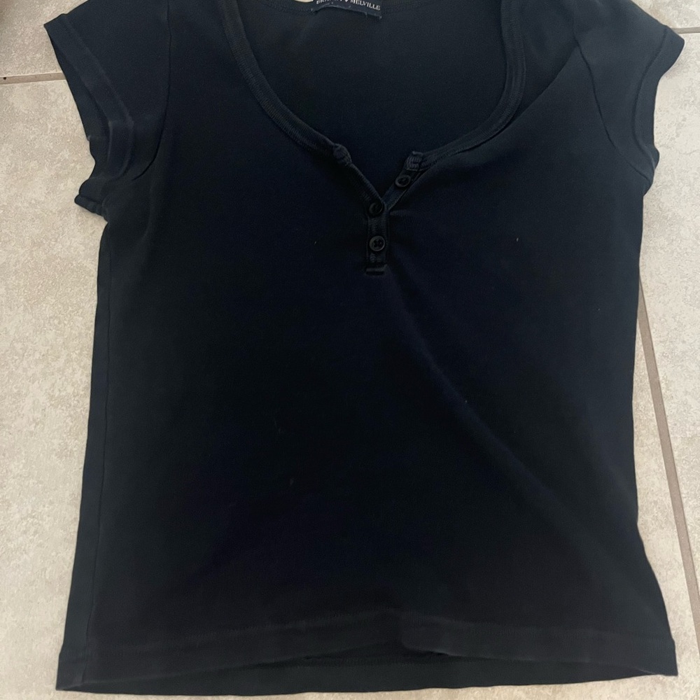 Brandy Black Button-Down Women's Top
